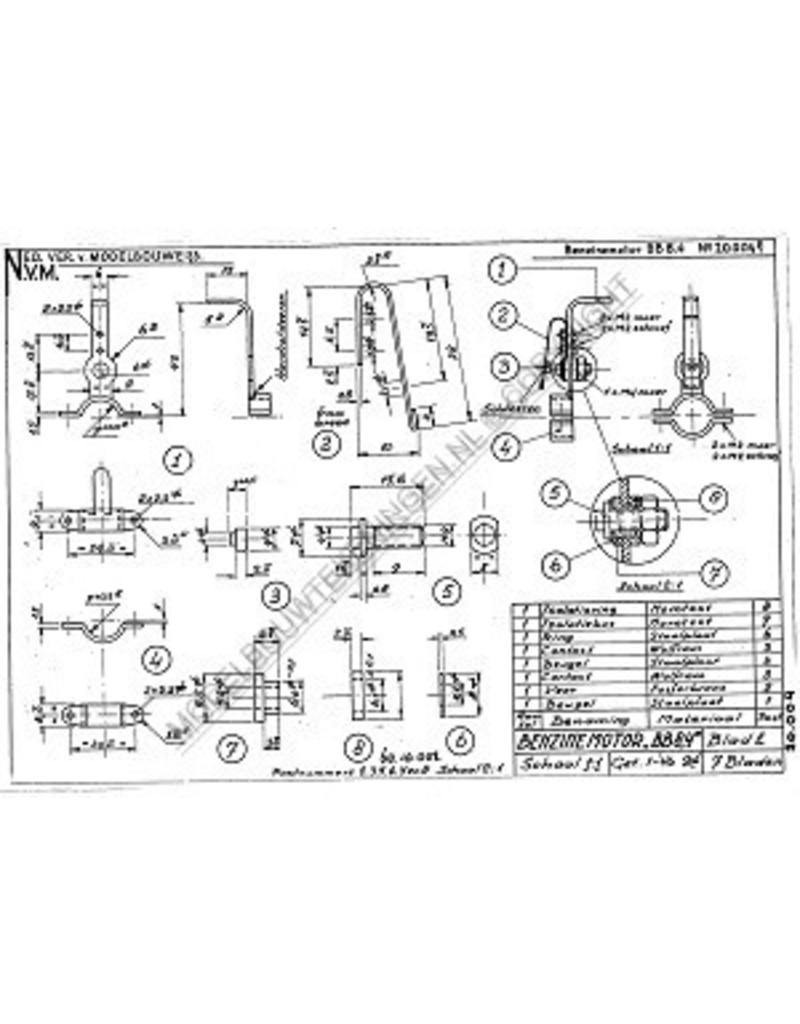 MBT Benzinmotor BB 8,4 - Bauzeichnung Maßstab 1 : N/A (60.10.001)
