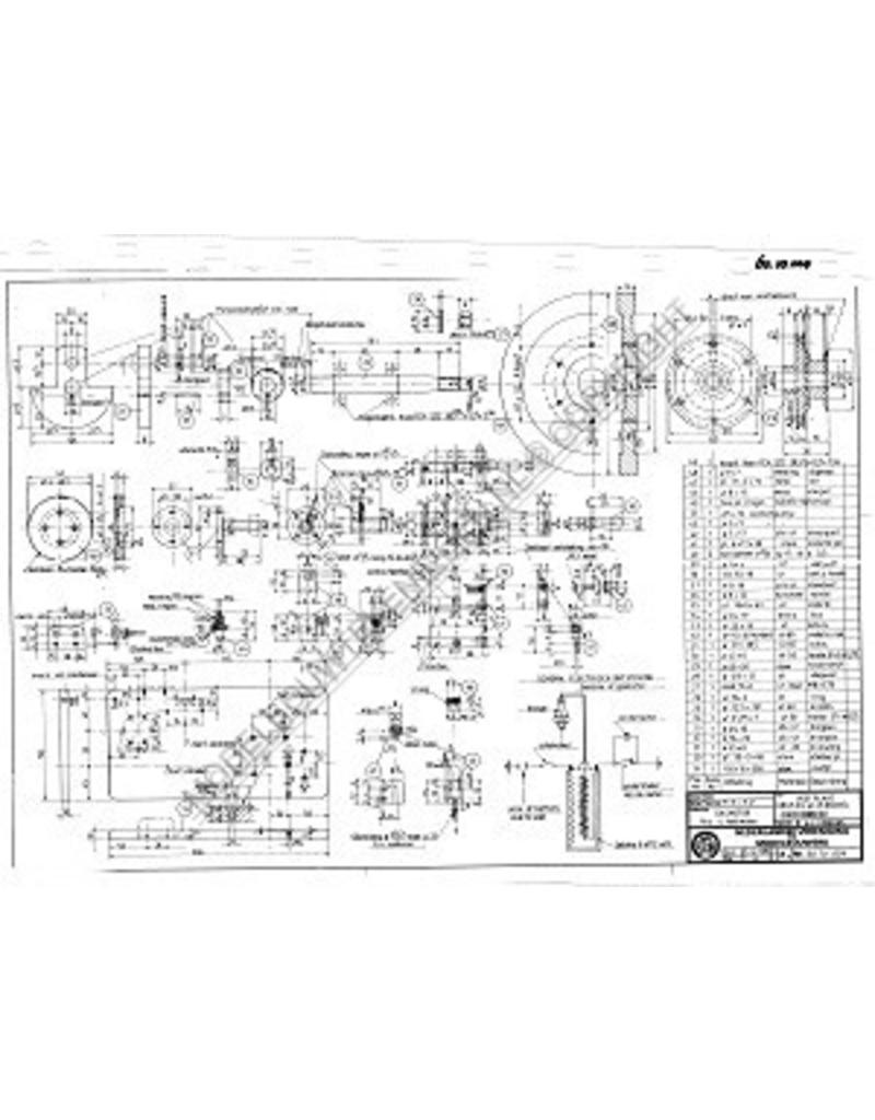 MBT 4-tact gasmotor "Johanna" 14 cc - Bouwtekening Schaal 1 : N/A (60.10.004)