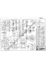 MBT 4-tact gasmotor "Johanna" 14 cc - Bouwtekening Schaal 1 : N/A (60.10.004)
