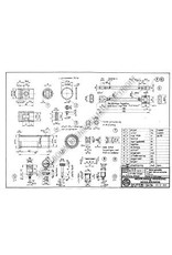 MBT Watergekoelde 4-tact-motor 17,5 cc vrij naar "Lister" - Bouwtekening Schaal 1 : N/A (60.10.005)