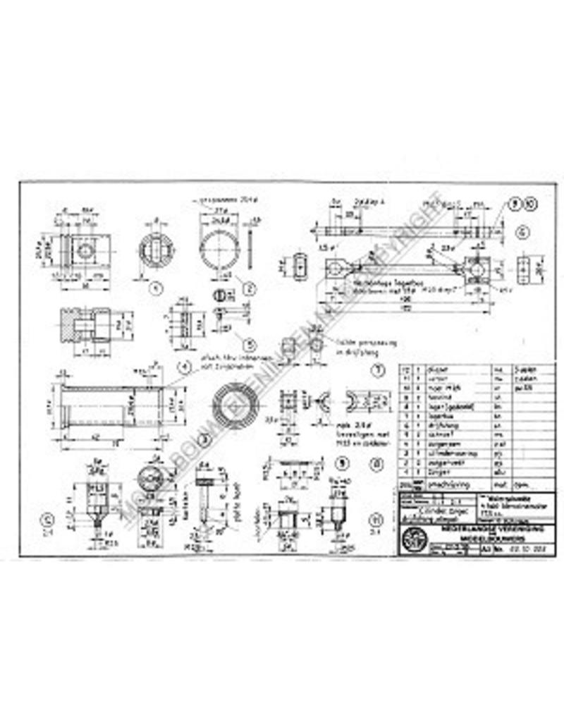 NVM 60.10.005 wassergekühlten 4-Takt-Motor 17,5 cc frei, "Lister"