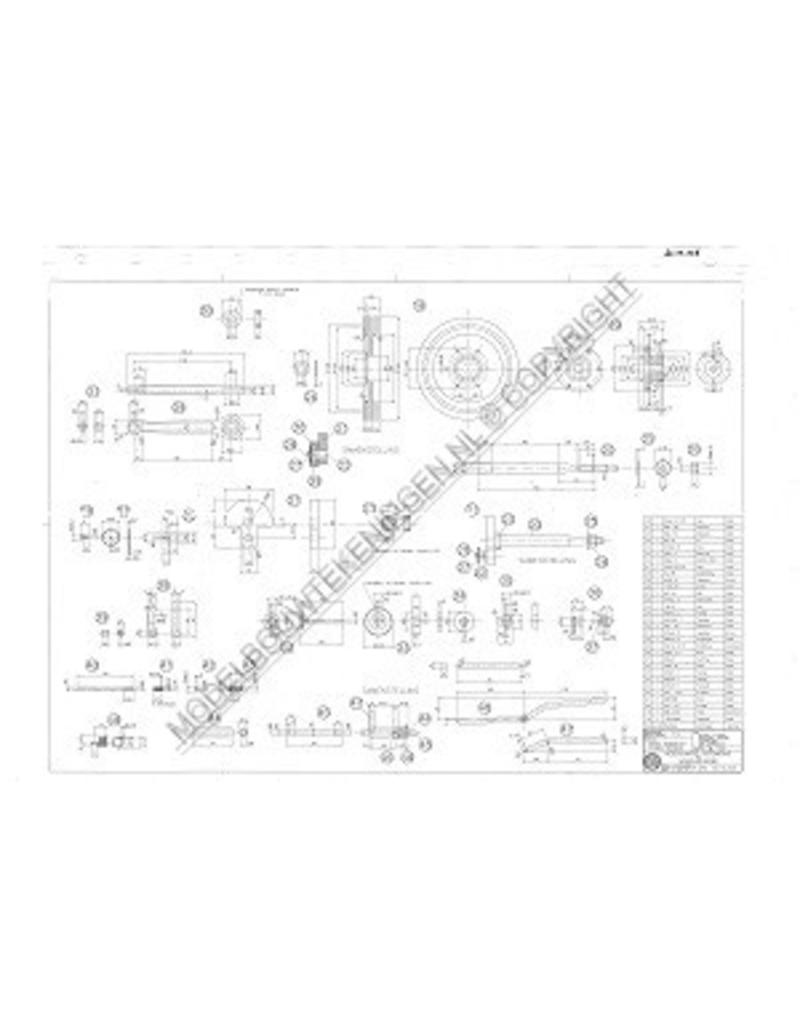 MBT 4-tact gasmotor met gloeibuisontsteking - Bouwtekening Schaal 1 : N/A (60.10.006)