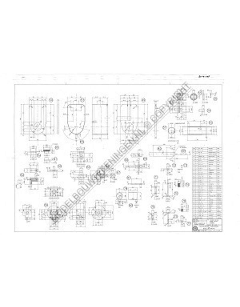 MBT 4-tact gasmotor met gloeibuisontsteking - Bouwtekening Schaal 1 : N/A (60.10.006)