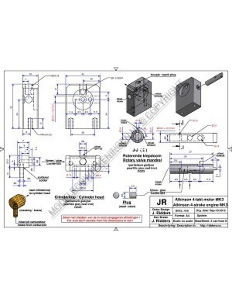 MBT Atkinson motor Mk 2 - Bouwtekening Schaal 1 : N/A (60.10.019)