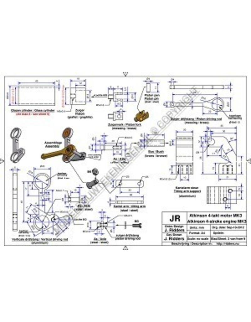 MBT Atkinson motor Mk 2 - Bouwtekening Schaal 1 : N/A (60.10.019)