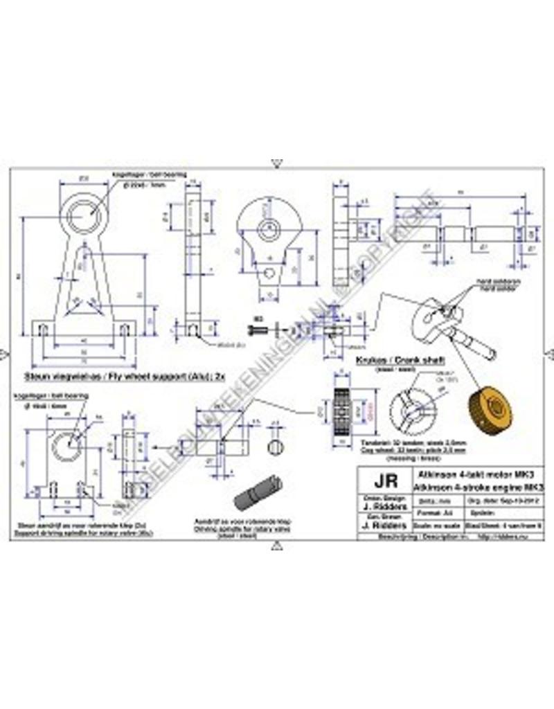 MBT Atkinson motor Mk 2 - Bouwtekening Schaal 1 : N/A (60.10.019)