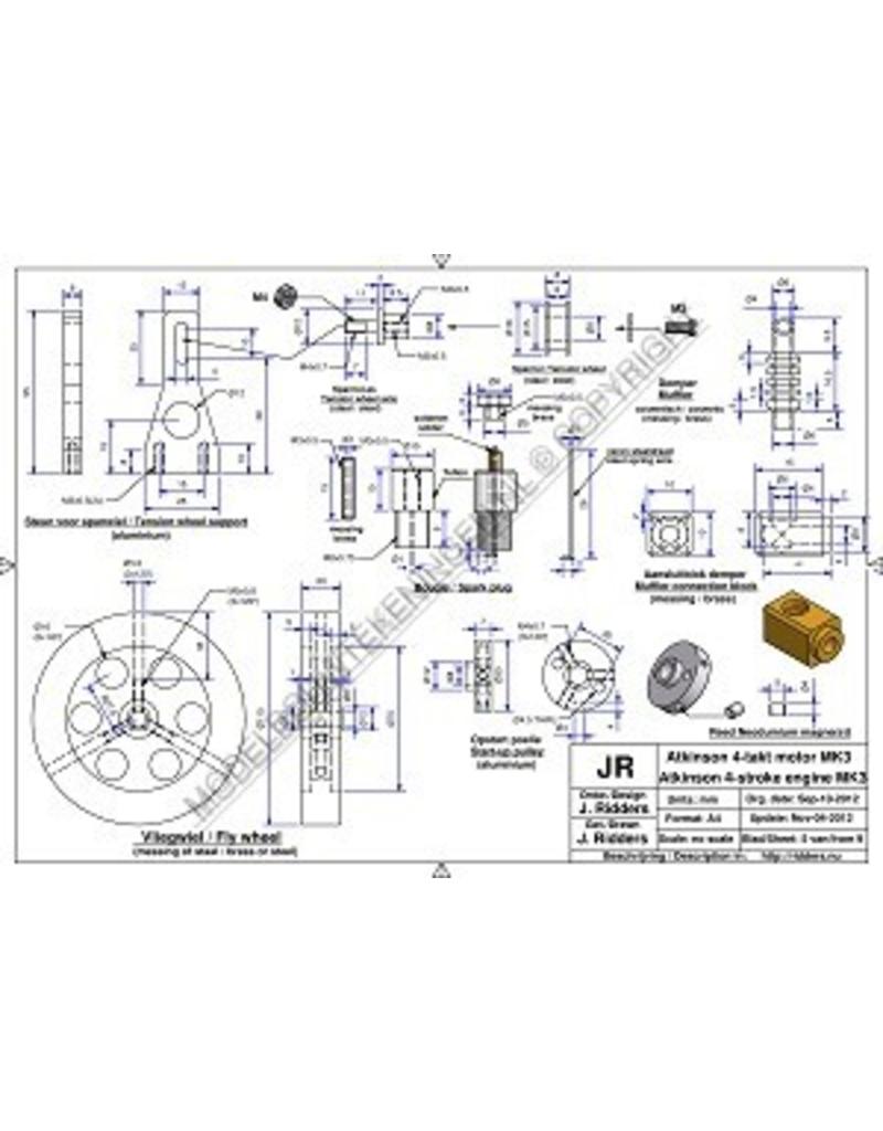 MBT Atkinson motor Mk 2 - Bouwtekening Schaal 1 : N/A (60.10.019)