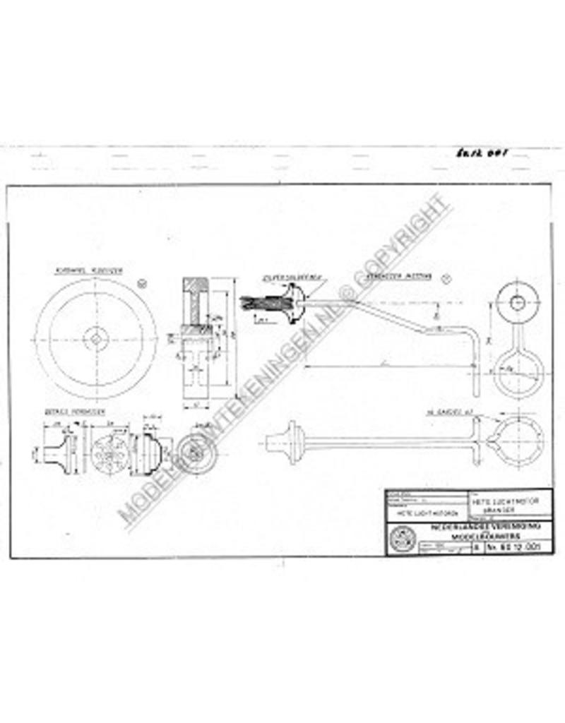 MBT Vertikale heteluchtmotor - Bouwtekening Schaal 1 : N/A (60.12.001)