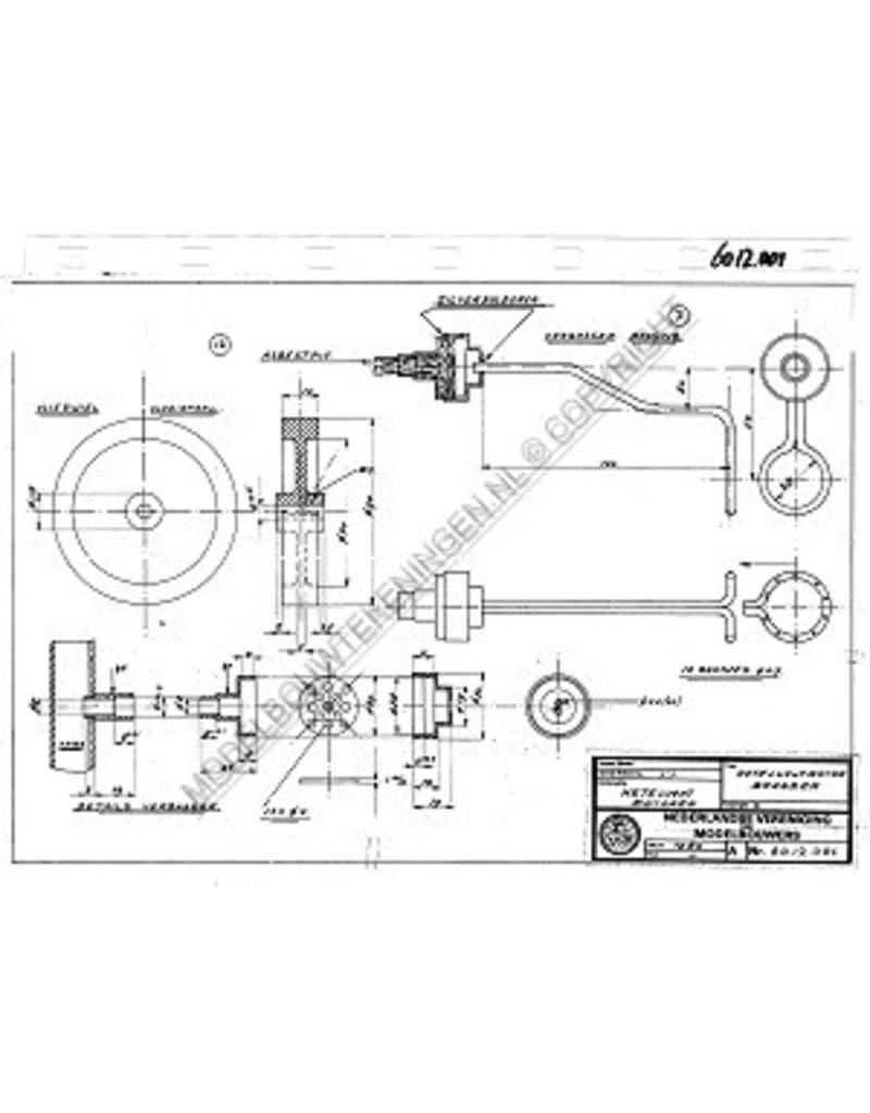 MBT Vertikaler Heißluftmotor - Bauzeichnung Maßstab 1 : N/A (60.12.001)