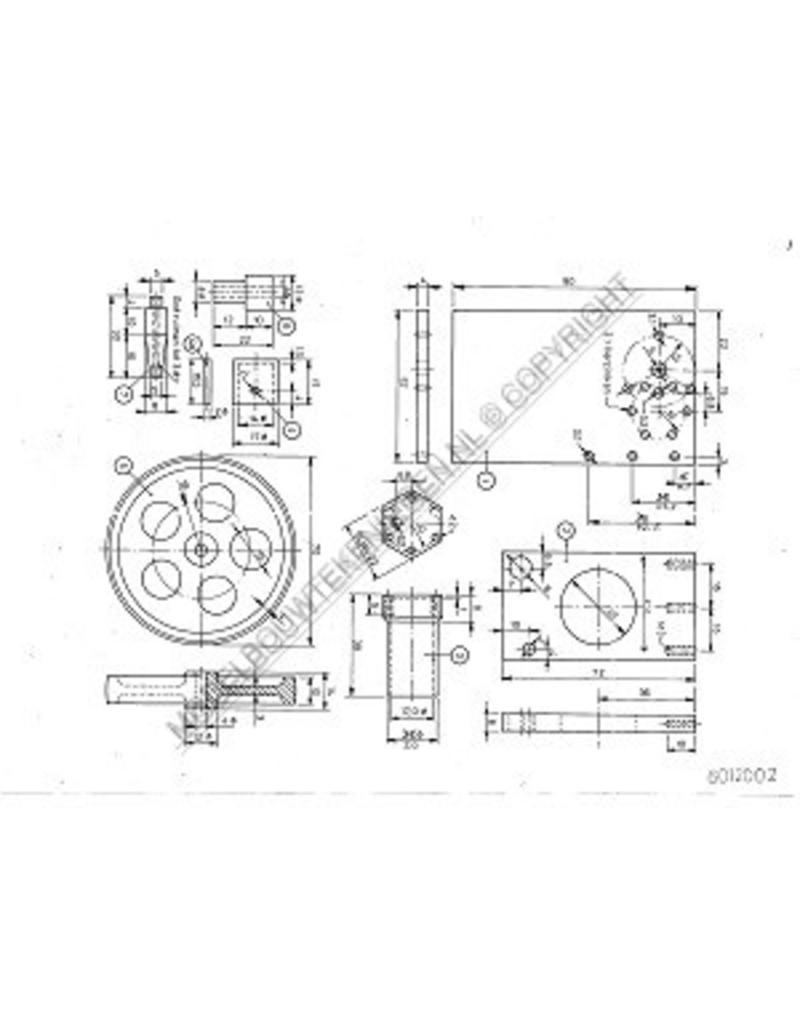 MBT Horizontale heteluchtmotor - Bouwtekening Schaal 1 : N/A (60.12.002)