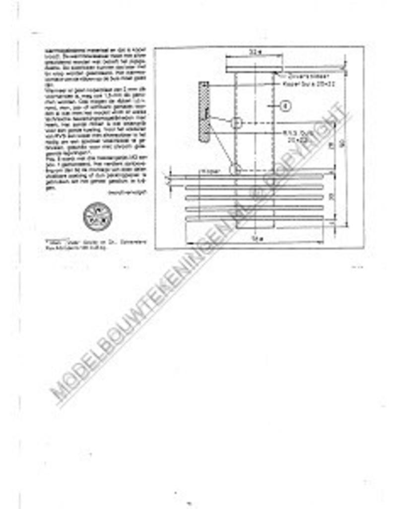 MBT Horizontale heteluchtmotor - Bouwtekening Schaal 1 : N/A (60.12.002)