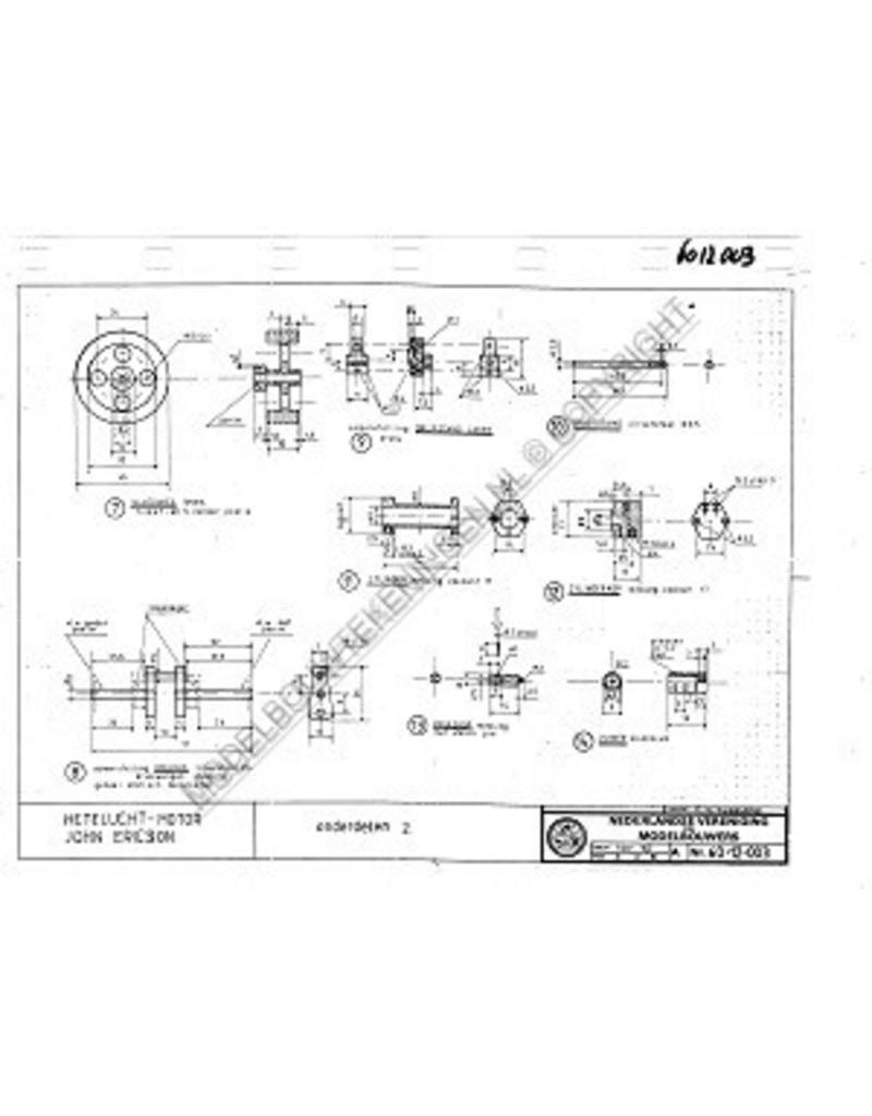 MBT Heteluchtmotor volgens principe John Ericson - Bouwtekening Schaal 1 : N/A (60.12.003)