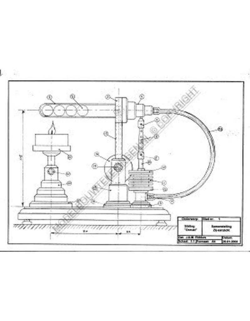 MBT Stirlingmotor Unruhe - Bauzeichnung Maßstab 1 : N/A (60.12.007)