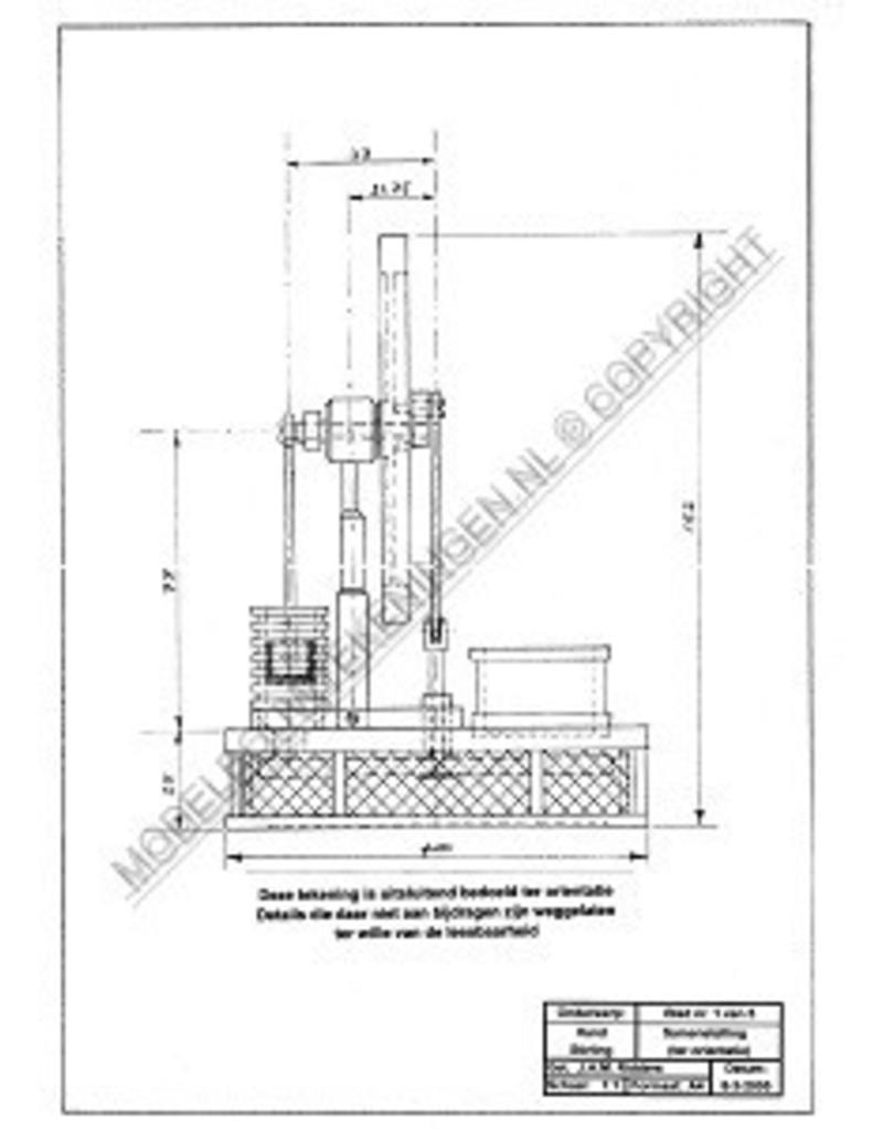 MBT Hand-stirling (lage temperatuur stirling) - Bouwtekening Schaal 1 : N/A (60.12.012)