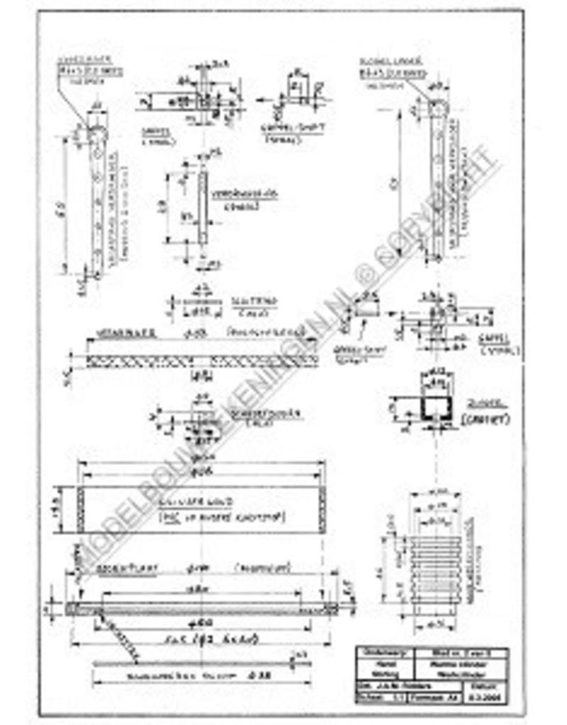 MBT Hand-stirling (lage temperatuur stirling) - Bouwtekening Schaal 1 : N/A (60.12.012)