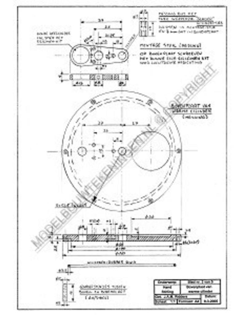 MBT Hand-stirling (lage temperatuur stirling) - Bouwtekening Schaal 1 : N/A (60.12.012)