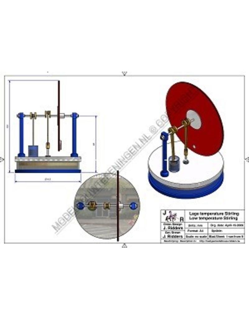 NVM 60.12.020 Niedertemperatur Stirling mit CD-Schwungrad