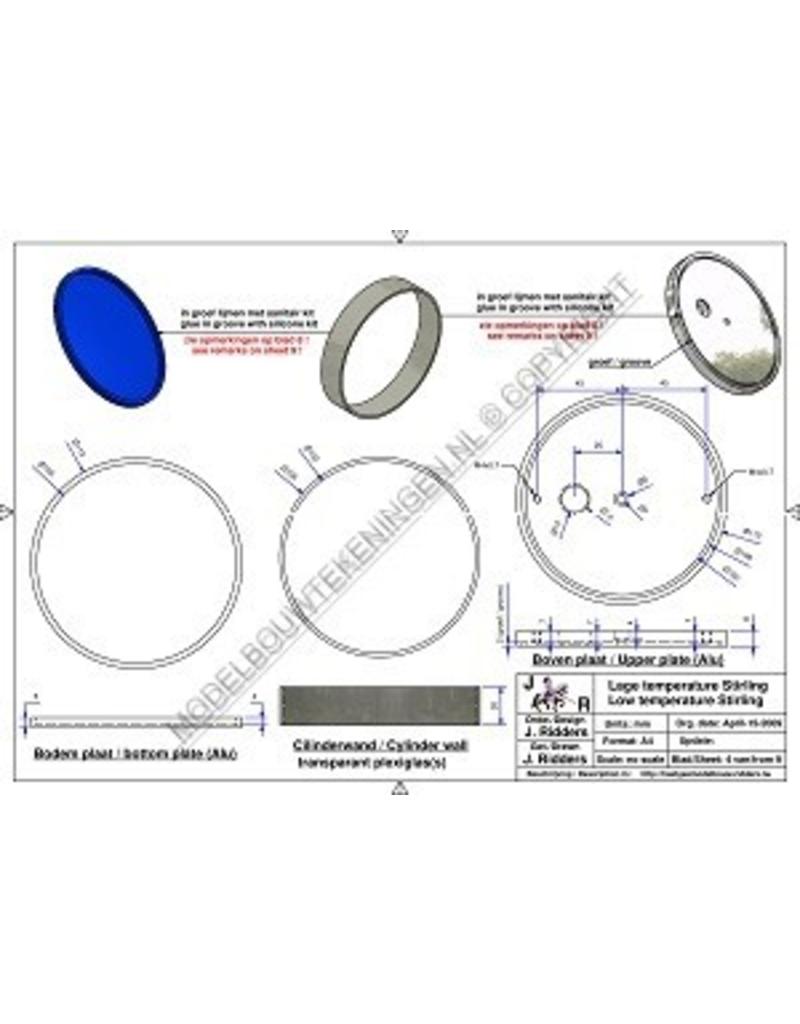 NVM 60.12.020 Lage temperatuur Stirling met CD-vliegwiel