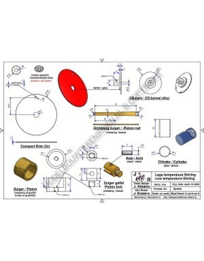 NVM 60.12.020 Niedertemperatur Stirling mit CD-Schwungrad