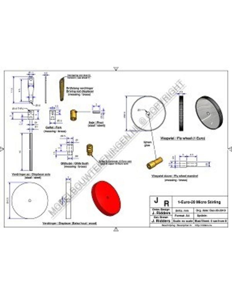 MBT 1-Euro-20 Stirlingmotor - Bauzeichnung Maßstab 1 : N/A (60.12.021)