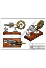 MBT Horizontaler Einzylinder-Stirlingmotor "Bas" - Bauzeichnung Maßstab 1 : XX (60.12.024)