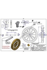 MBT Horizontale eencilinder Stirlingmotor "Bas" - Bouwtekening Schaal 1 : XX (60.12.024)
