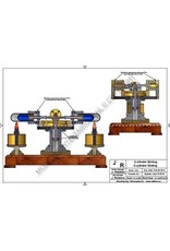 MBT Horizontale tweecilinder Stirlingmotor - Bouwtekening Schaal 1 : XX (60.12.026)