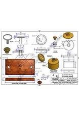 MBT Horizontale tweecilinder Stirlingmotor - Bouwtekening Schaal 1 : XX (60.12.026)