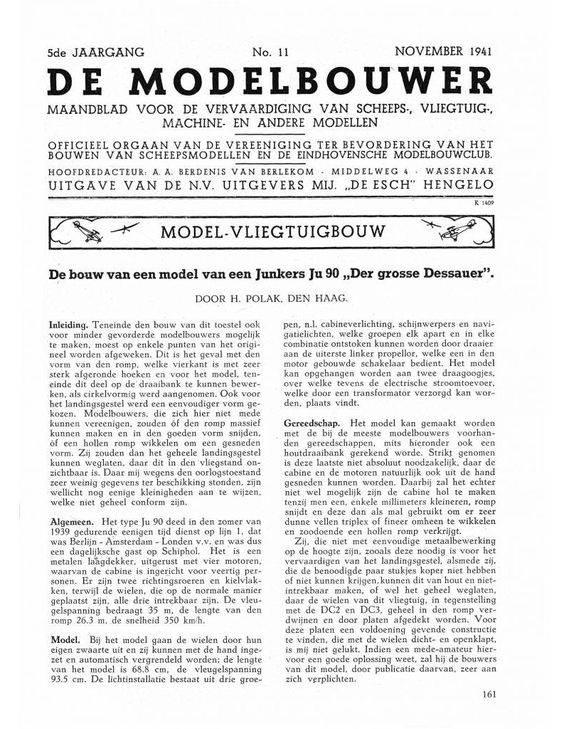 De Modelbouwer 95.41.011 Volume "De Modelbouwer" Edition : 41.011 (PDF)
