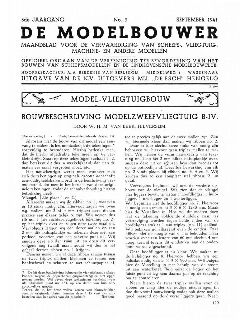 NVM 95.41.009 Jaargang "De Modelbouwer" Editie : 41.009 (PDF)