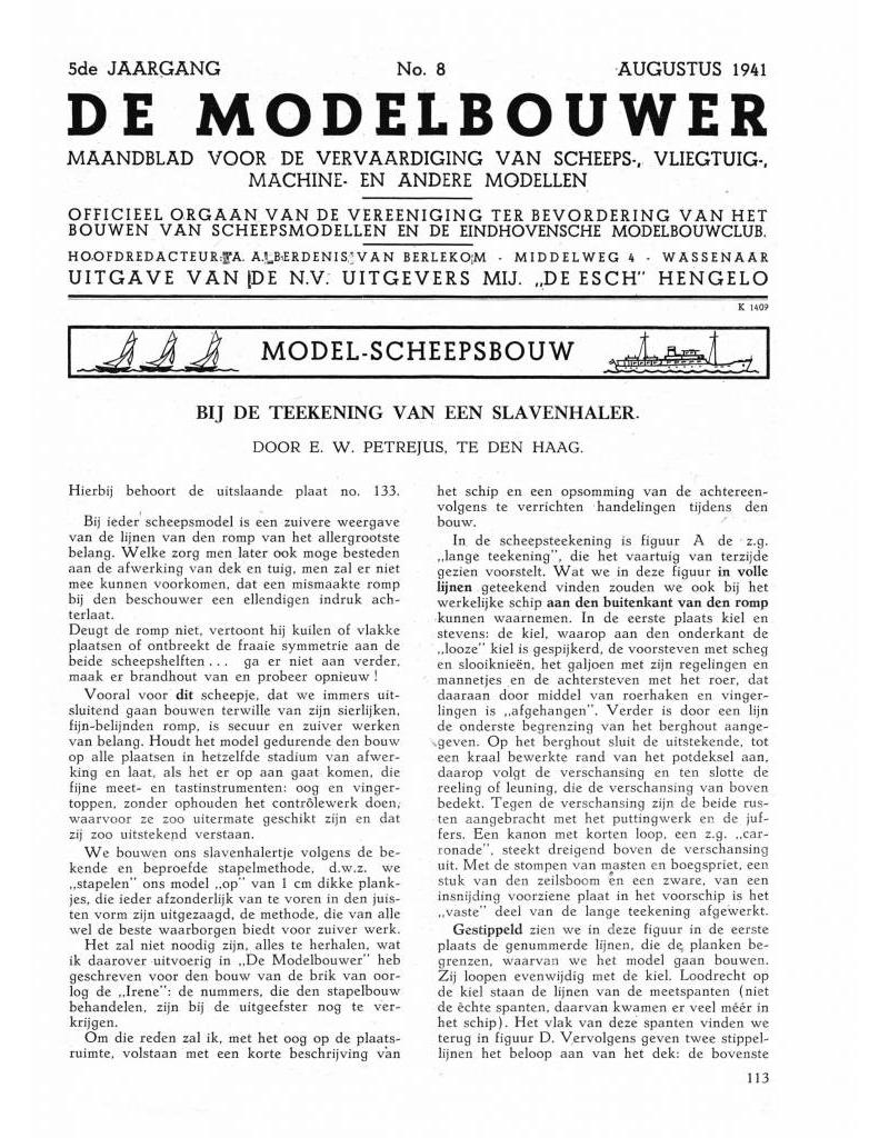 De Modelbouwer 95.41.008 Jaargang "De Modelbouwer" Editie : 41.008 (PDF)