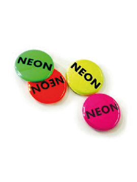 31 mm Button neon effect vanaf