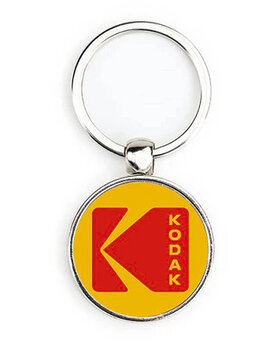 Metalen sleutelhanger S-Line rond 33mm
