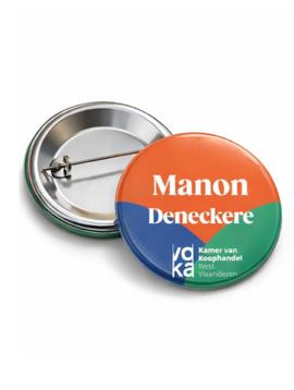 56mm buttons met speld bedrukken