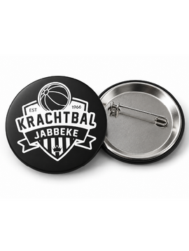 75mm Button met speld en MAT oppervlak vanaf