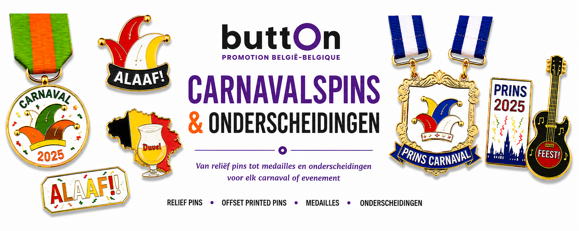 Carnavalpins en onderscheidingen