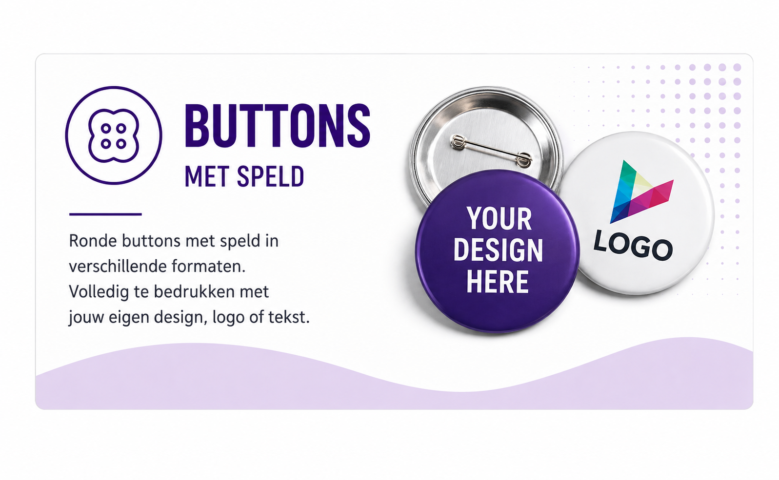 Buttons met speld laten maken met eigen ontwerp