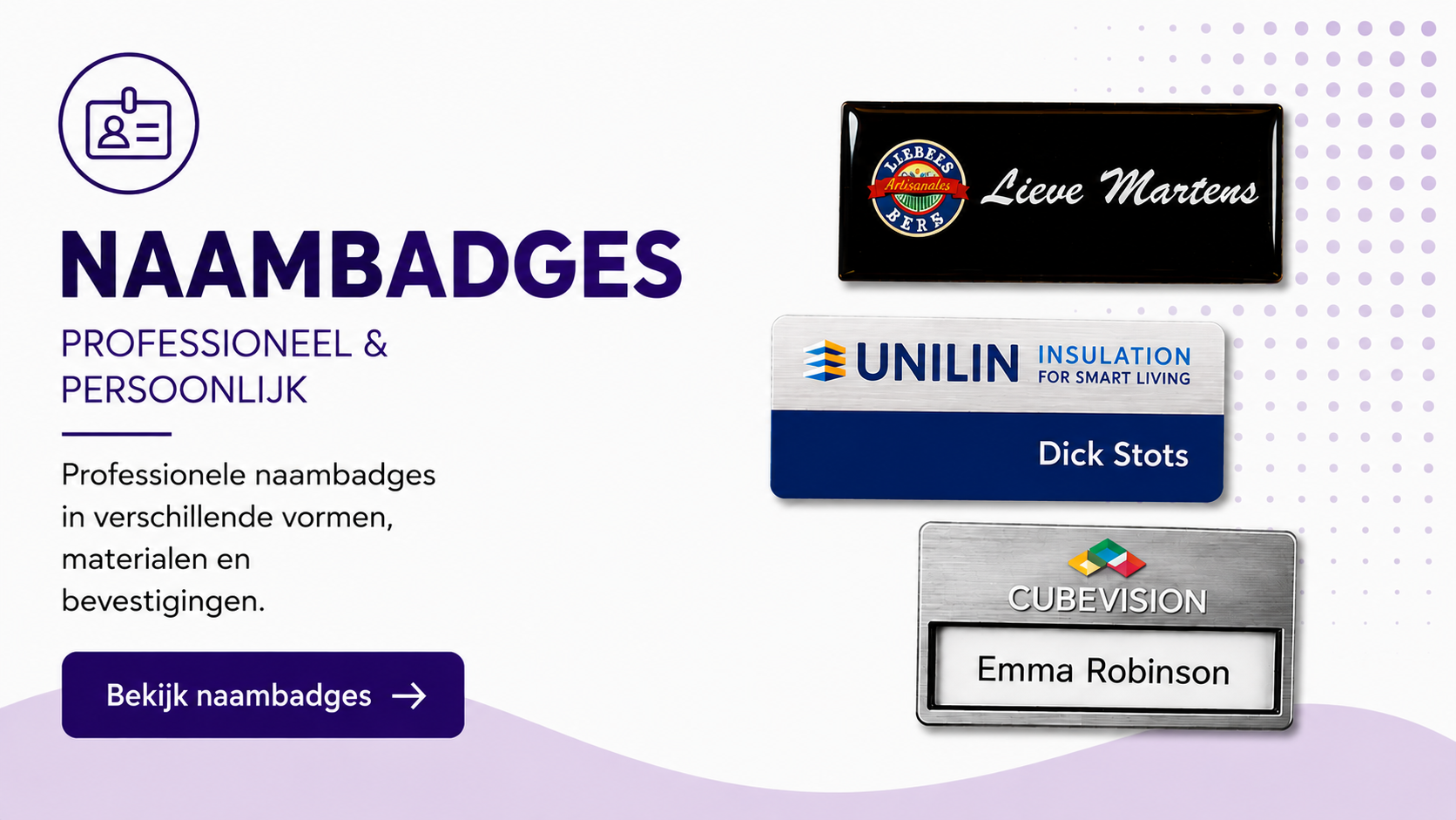 Professionele naambadges laten maken