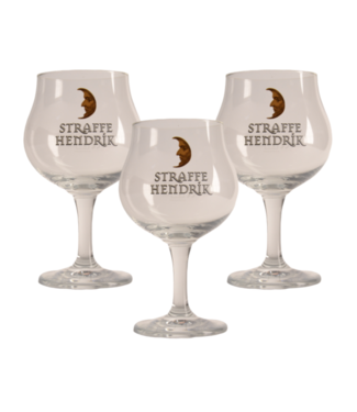 SET VAN 3   l-------l Straffe Hendrik Bierglas - 33cl (3 Stück)