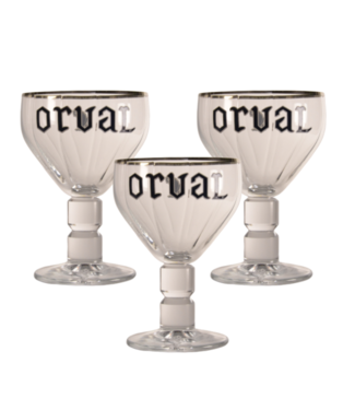 SET VAN 3   l-------l Orval Bierglas - 33cl (3 Stück)