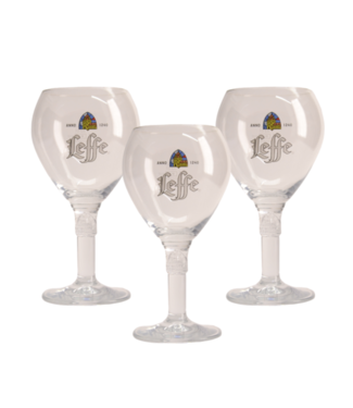 SET VAN 3   l-------l Leffe Bierglas - 33cl (3 Stück)