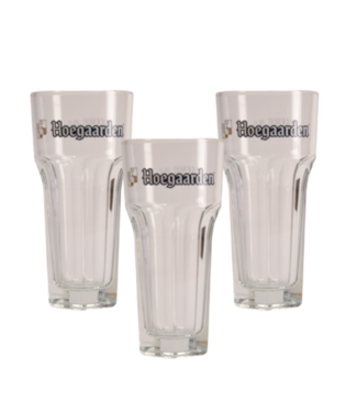 SET VAN 3   l-------l Hoegaarden Bierglas - 25cl (Set van 3)