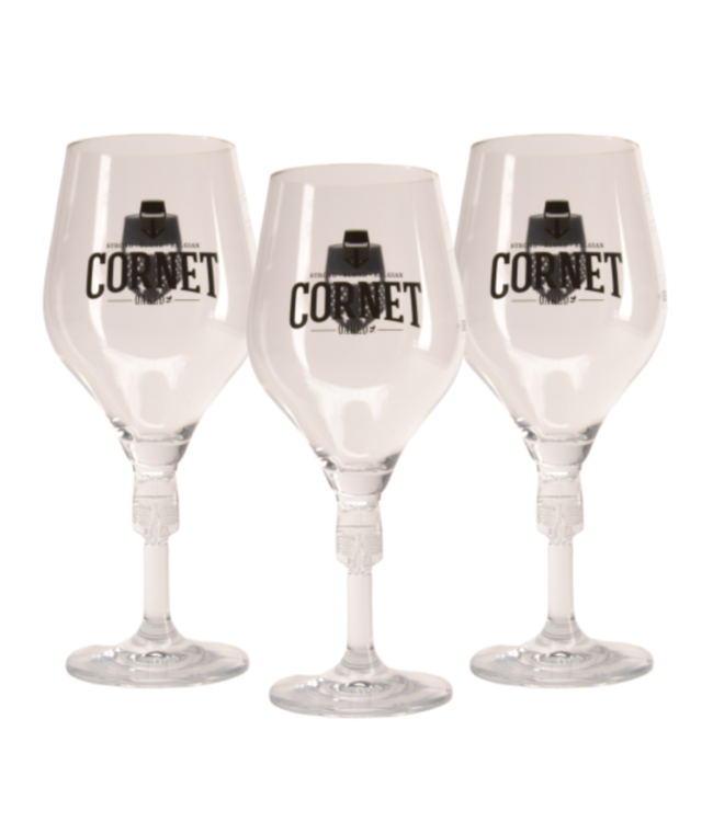 SET VAN 3   l-------l Cornet Bierglas - 33cl (3 Stück)