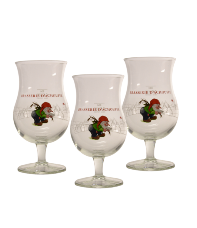 SET VAN 3   l-------l Chouffe Beer glass - 33cl (Set of 3)