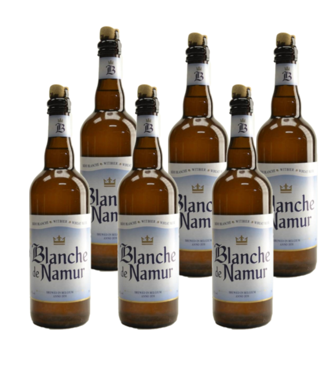 SET VAN 6    l-------l Blanche De Namur - 75cl - Set of 6 bottles