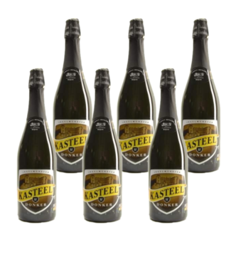 SET VAN 6    l-------l Kasteelbier Donker - 75cl - Lot de 6