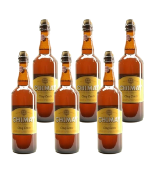 SET VAN 6    l-------l Chimay Wit Cinq Cents - 75cl - 6 Stück