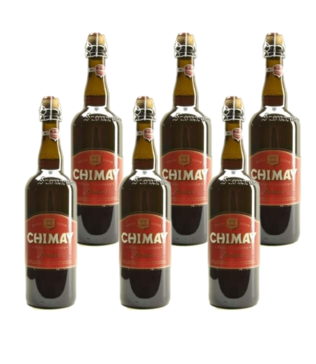 SET VAN 6    l-------l Chimay Rood Premiere - 75cl - Lot de 6