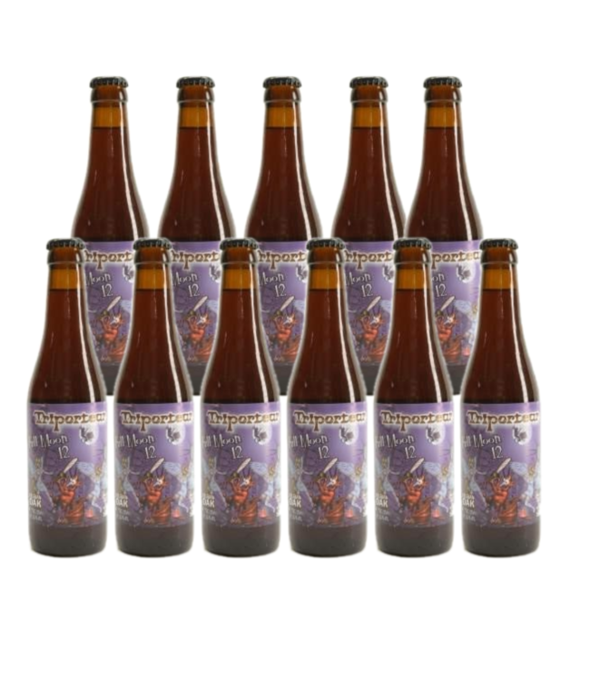 SET VAN 11   l-------l Triporteur Full Moon 12 - 33cl - Set of 11 bottles