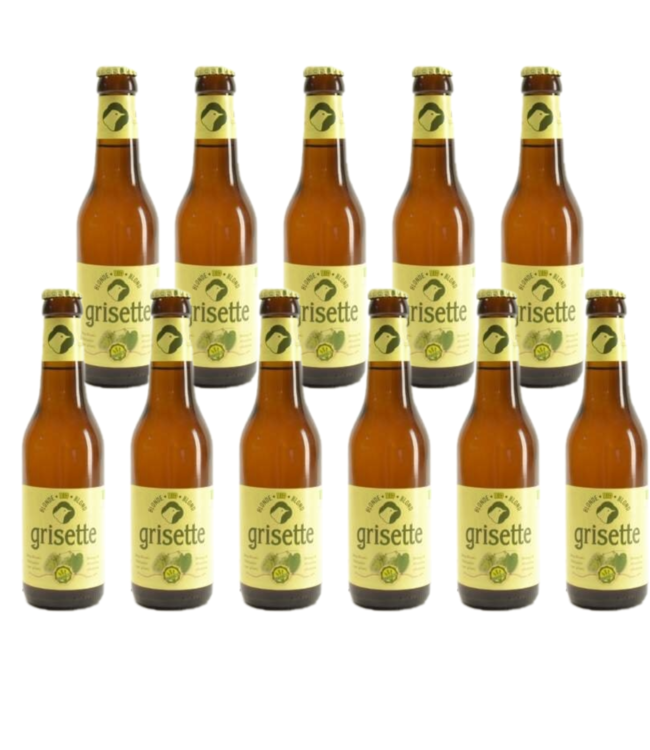 SET VAN 11   l-------l Grisette Blond Glutenvrij - 25cl - Set of 11 bottles